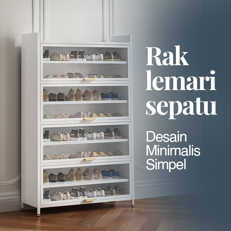 Jual STEEL SPACE Rak Sepatu Besi Kuat Tebal Lemari Sepatu Susun ...