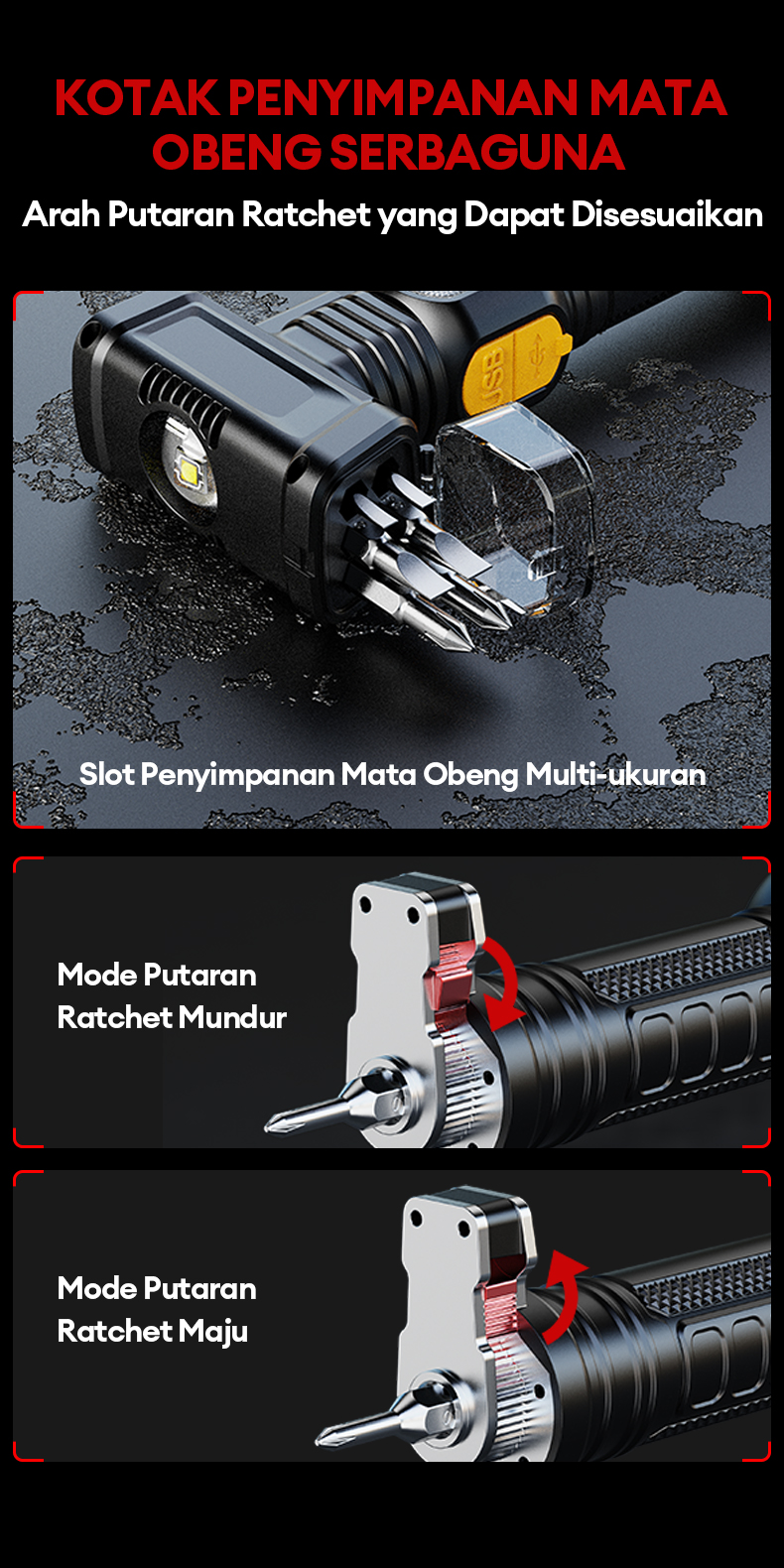Jual JVJH senter led super terang zoom lampu senter Dengan pemecah ...