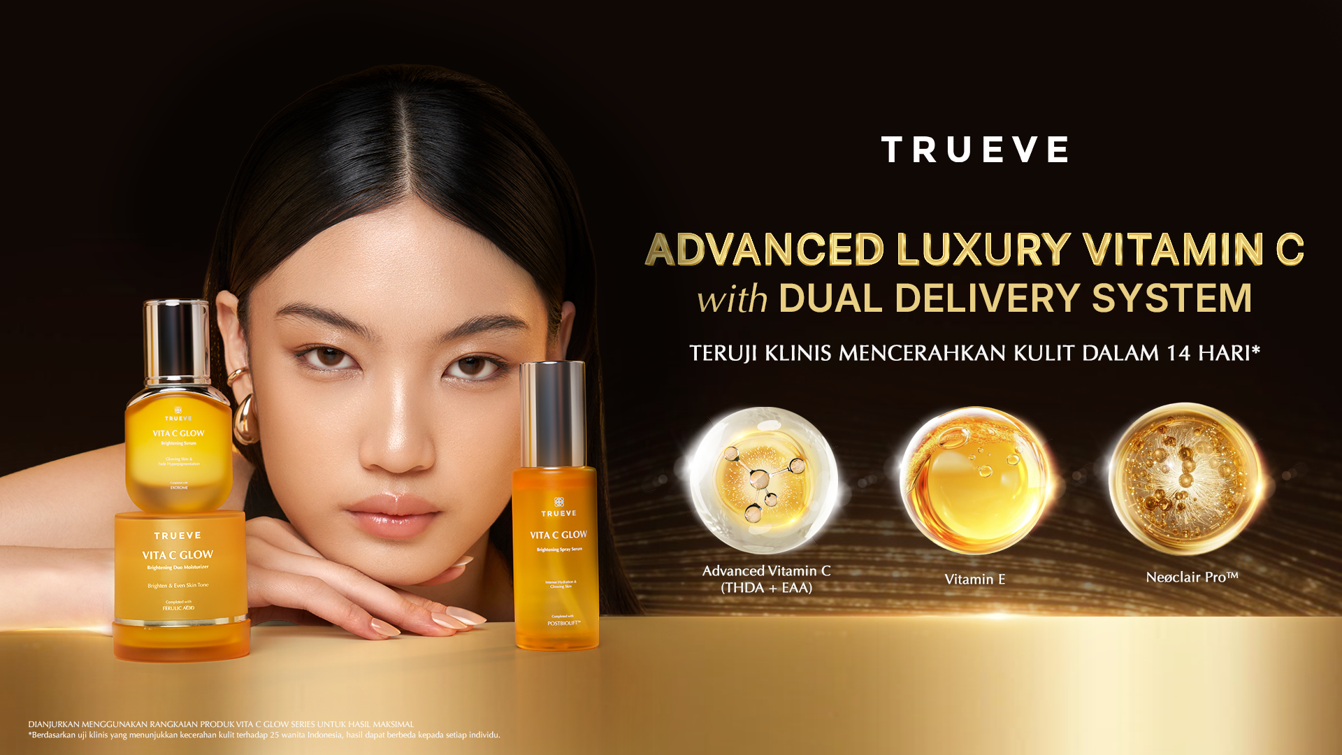 Jual Trueve Vita C Glow Brightening Spray Serum 50ml – Serum Spray Dual ...