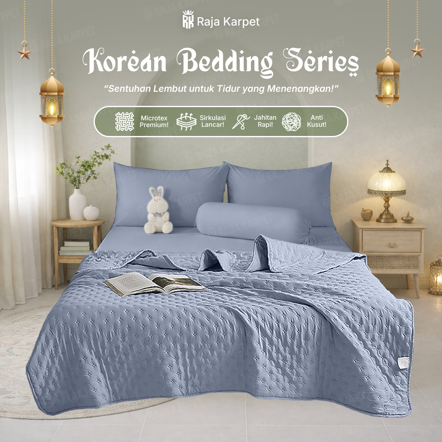 Jual RAJA KARPET Set Selimut Sprei Korean Series Sprei Set Sarung ...