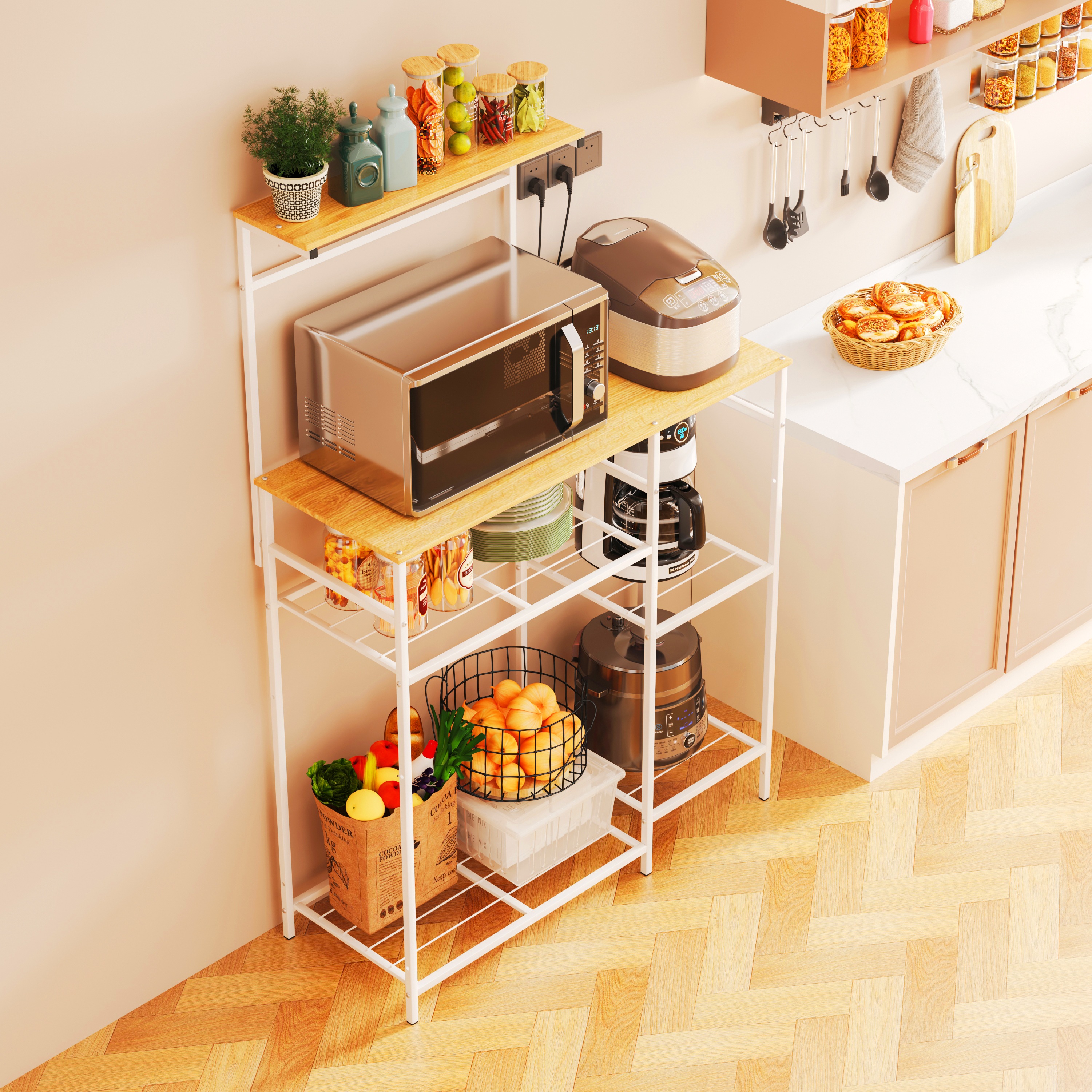 Jual ALOT Rak Dapur Serbaguna Rak Kompor Rak Oven Minimalis Kitchen ...