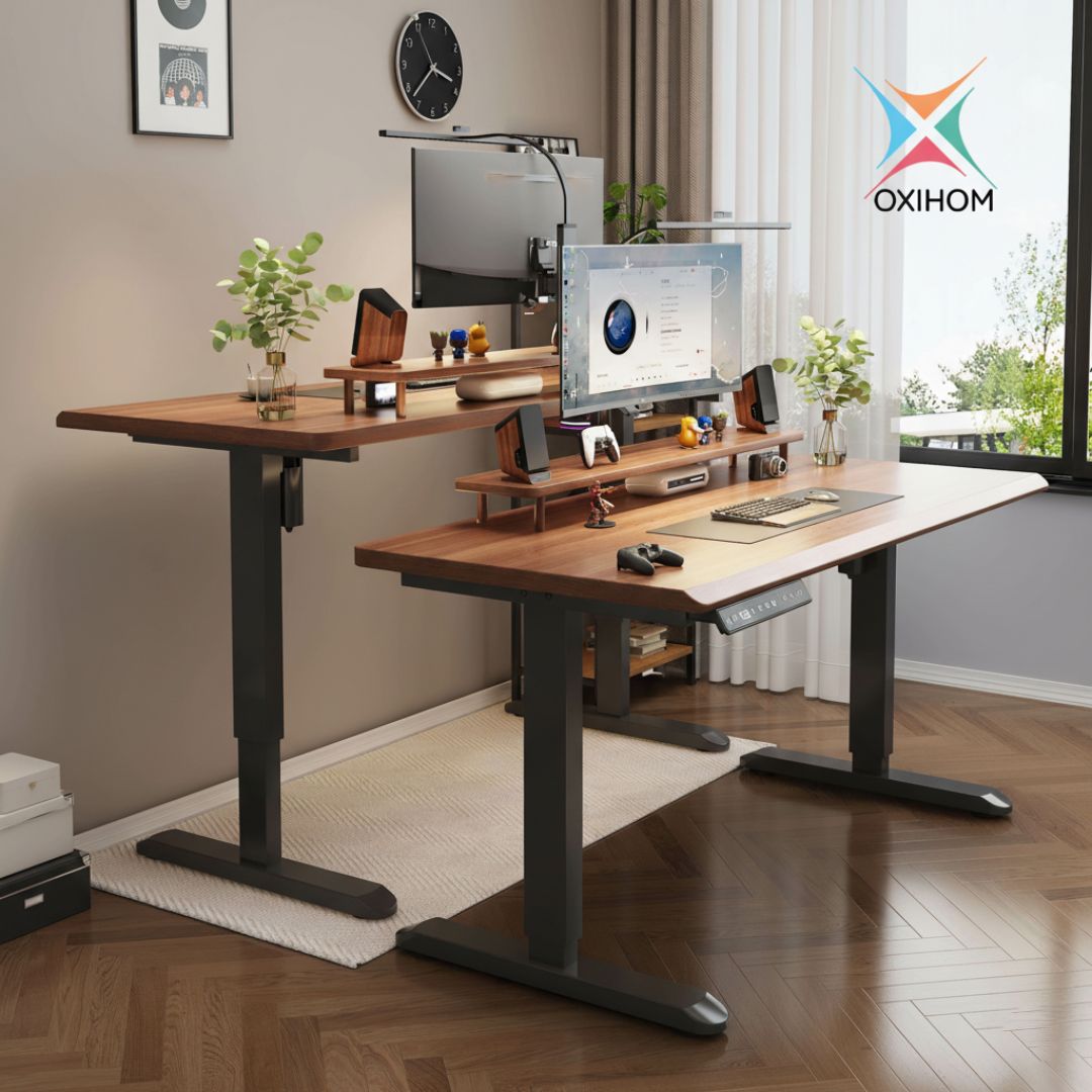 Jual Oxihom T1 Meja Gaming Meja Computer Naik Turun Hidrolik Standing ...