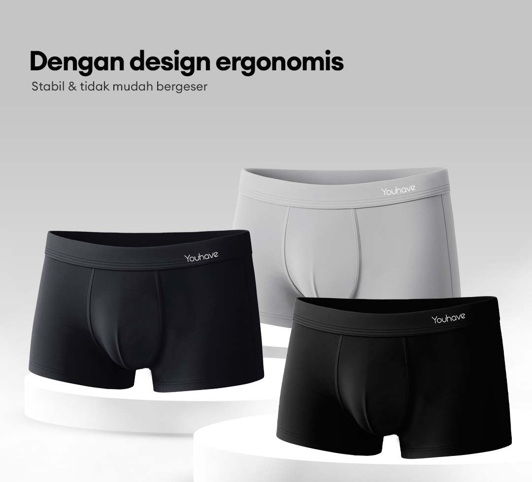 Jual YOUHAVE 3 PCS CD Boxer Pria Celana Dalam Bahan Premium Super ...