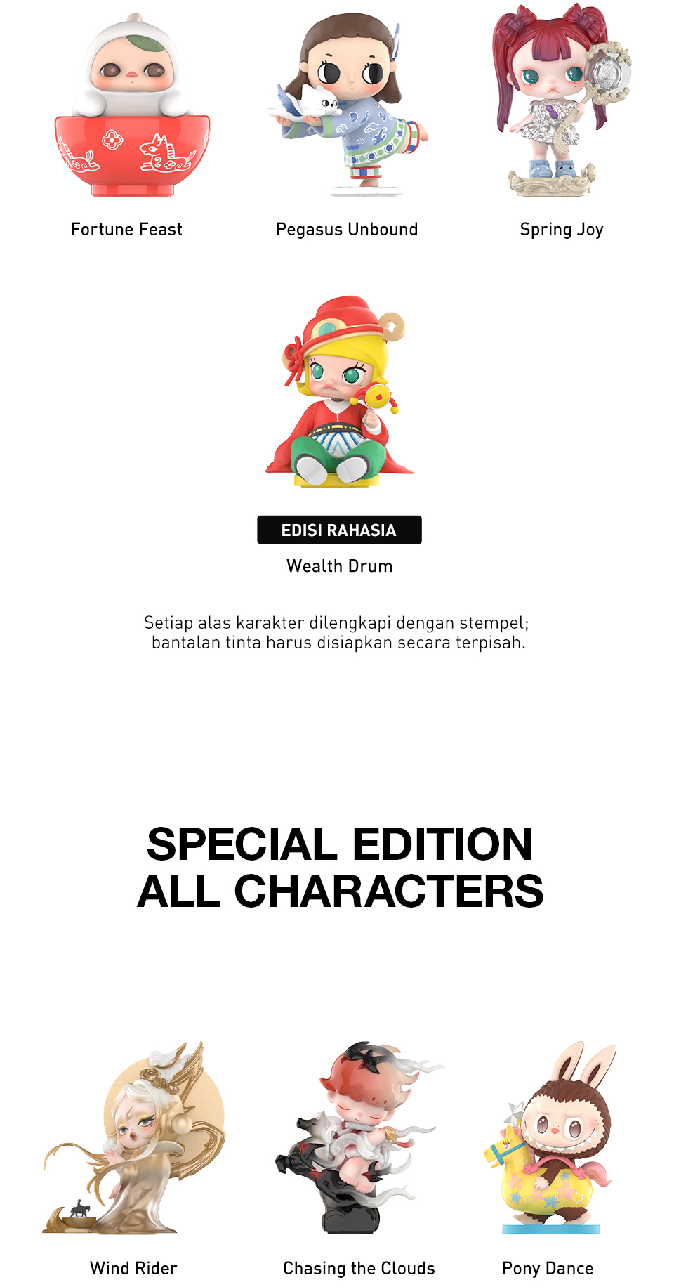 Jual POP MART The Golden Gallop Series Action Figures Labubu Hirono ...