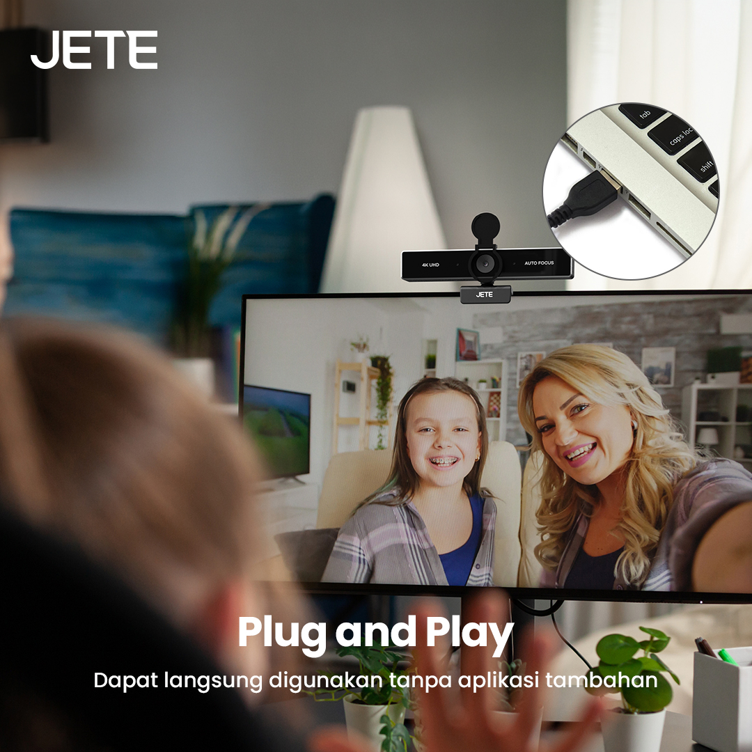 Jual Webcam JETE W41 Web Cam 4K Ultra HD Kamera handphone Laptop ...
