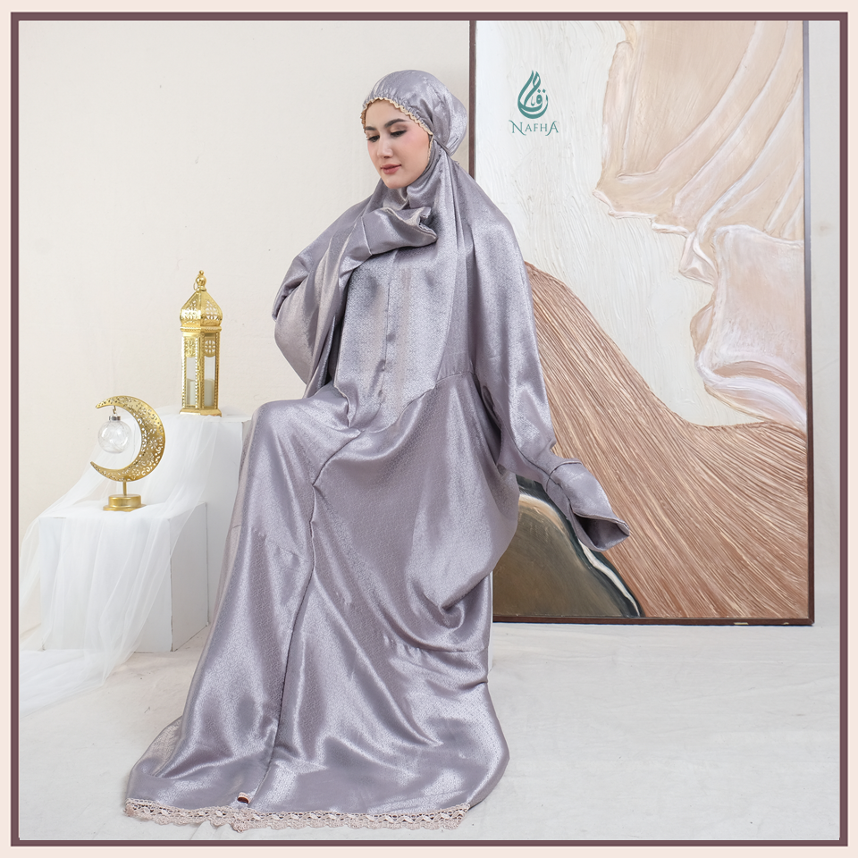 Jual NAFHA - Jaguar Mukena Terusan Dewasa Sutra Silk Arrmanyy | Shopee ...