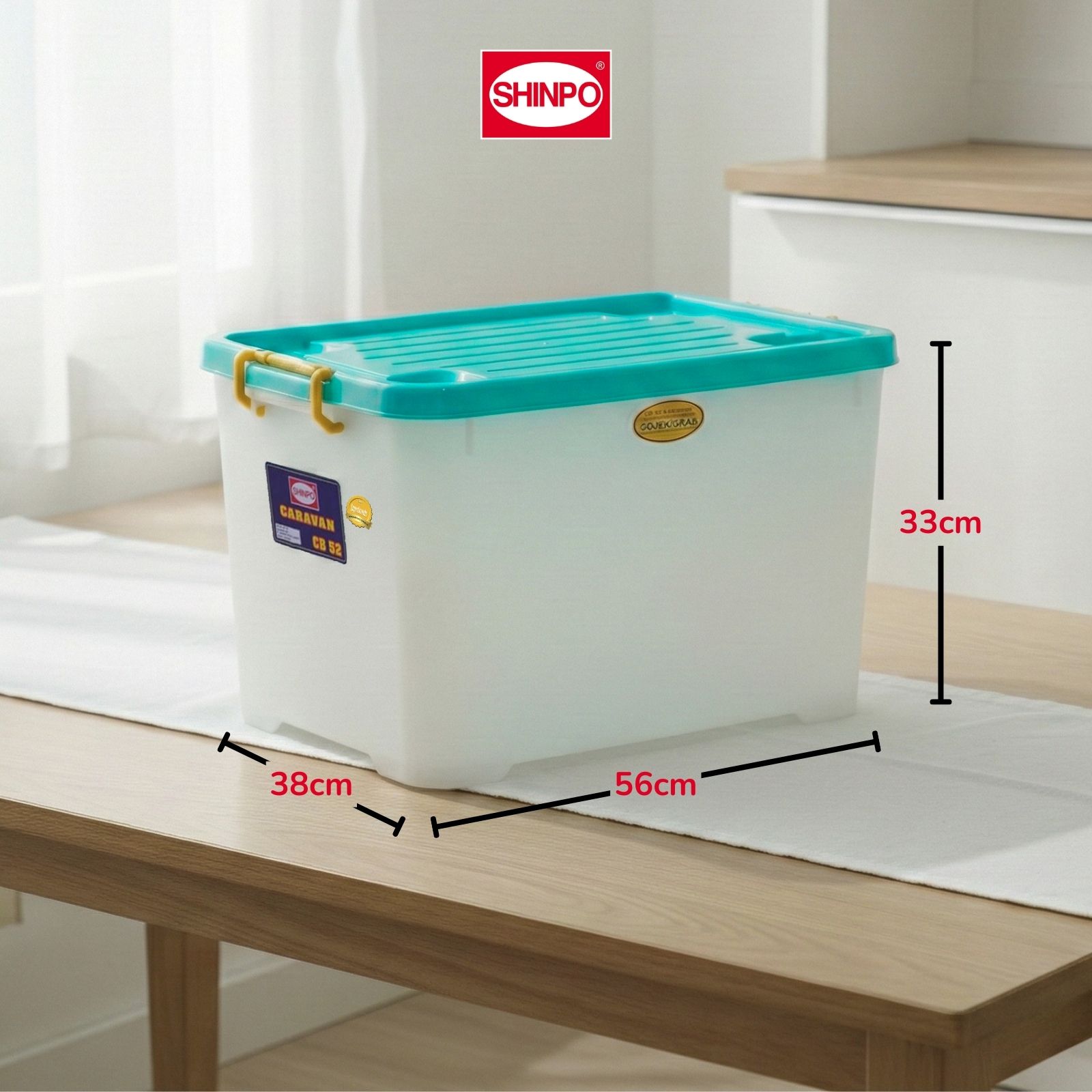 Jual SHINPO Kontainer Plastik Dengan Roda Caravan Container Box Kotak ...