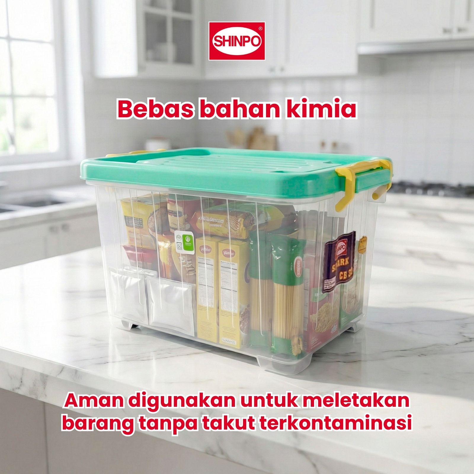 Jual SHINPO Kontainer Plastik Dengan Roda Spark Container Box Kotak ...