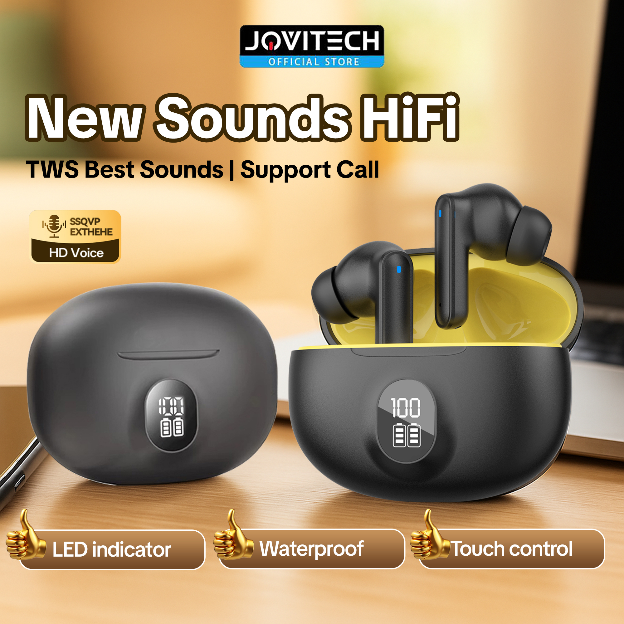 Jual Jovitech TWS Wireless Earphone Earbuds In Ear Headset