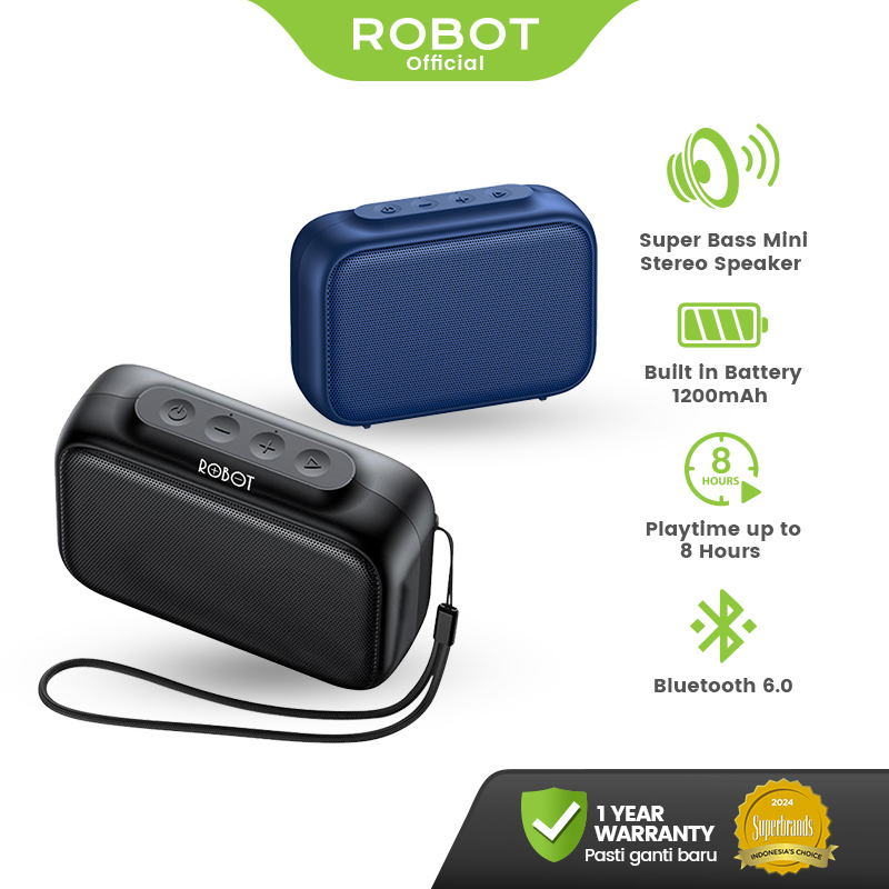Jual ROBOT Speaker Bluetooth Super Bass Kuat Wireless Spiker Portable ...