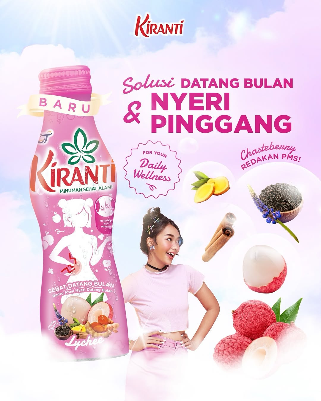 Jual [Beli 3 Lebih Hemat] Kiranti Rasa Lychee 150ml [1 Bundling isi 3 ...