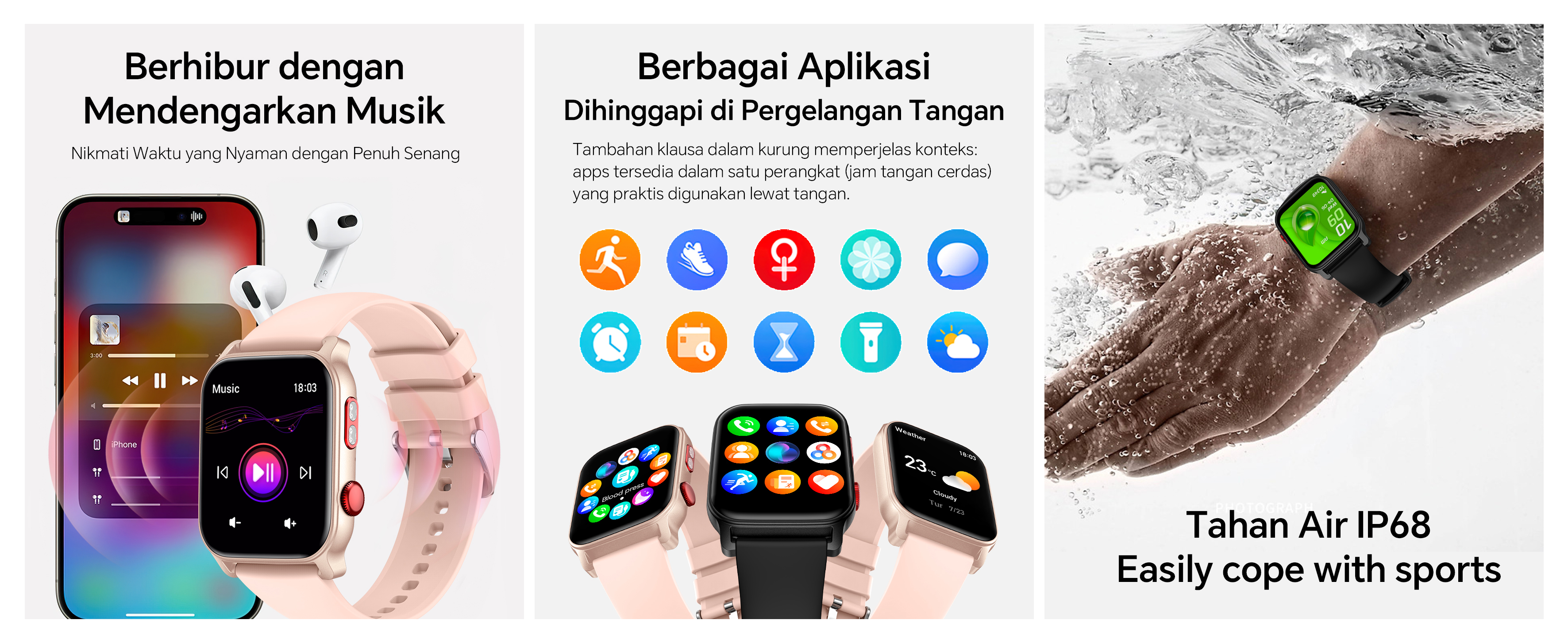 Jual [Senter + UV] Morein Plus S1 Plus Smartwatch - Layar HD 1.83 ...