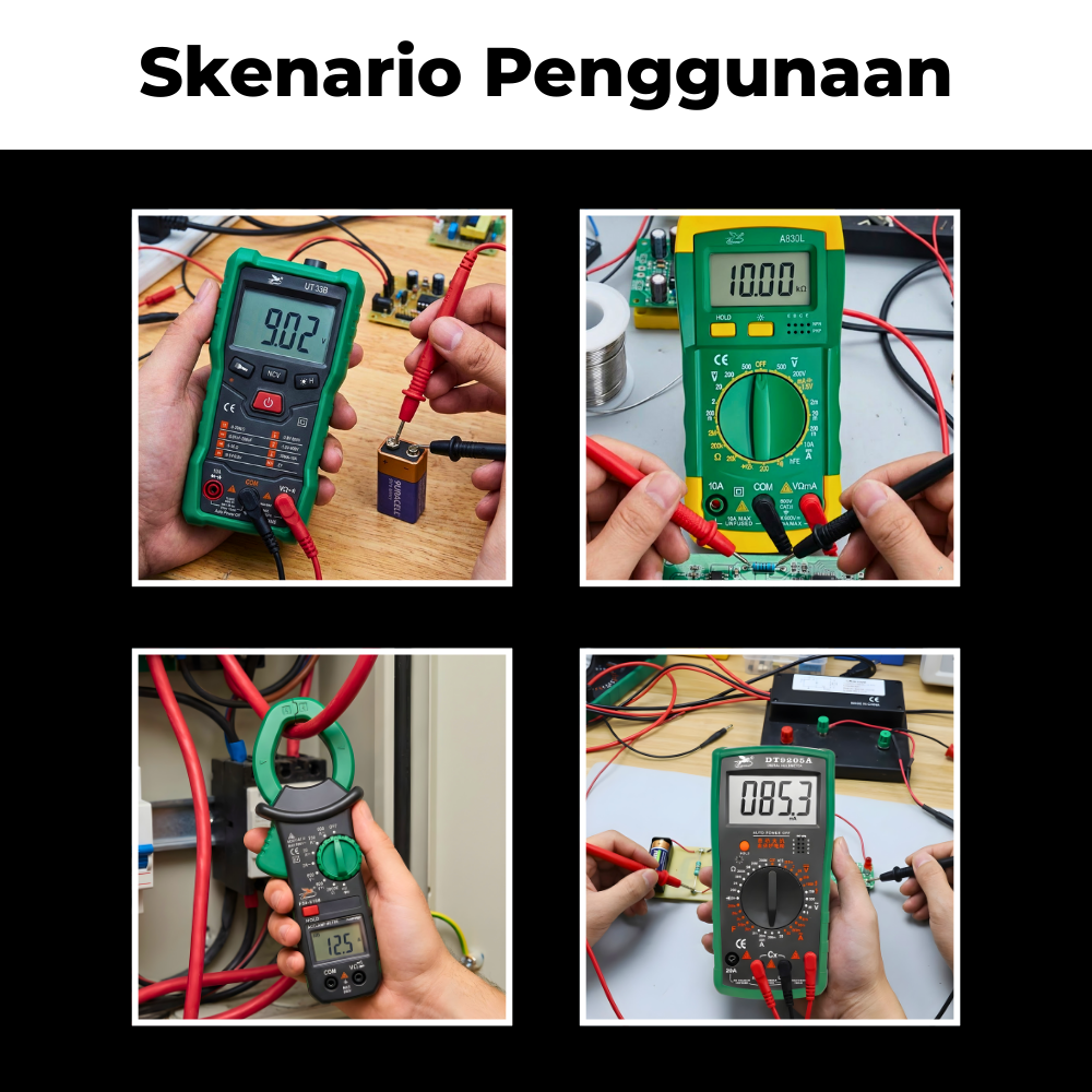 Jual FEIBAO Multimeter Digital AC/DC 1000V | Pengukur Arus Tegangan ...