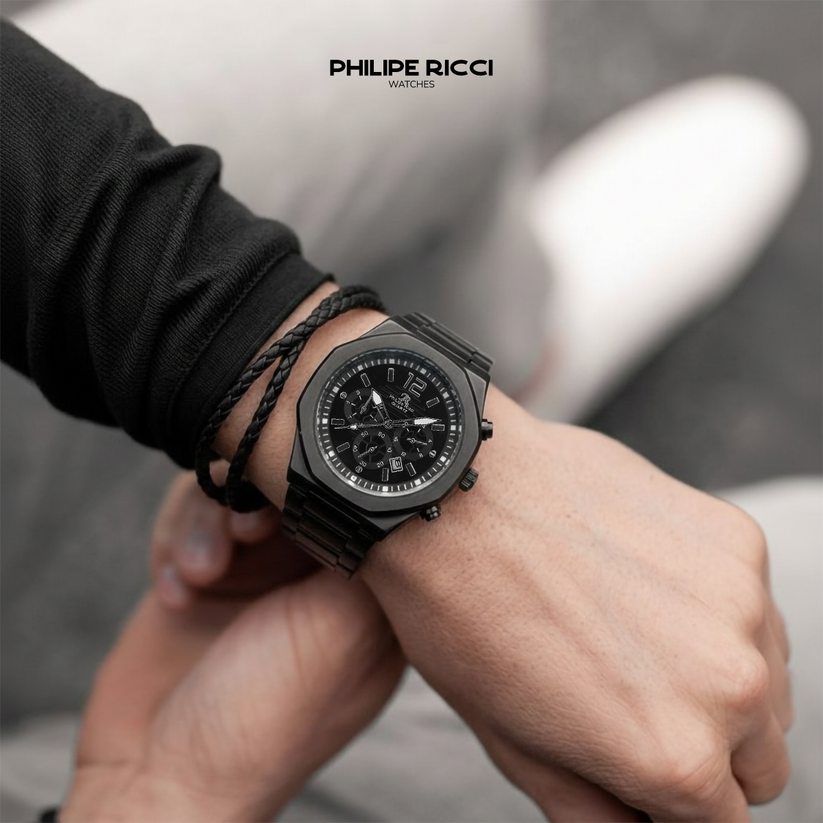 Jual PhiLipe Ricci Jam Tangan Pria Rantai Keren Kekinian Terbaru ...
