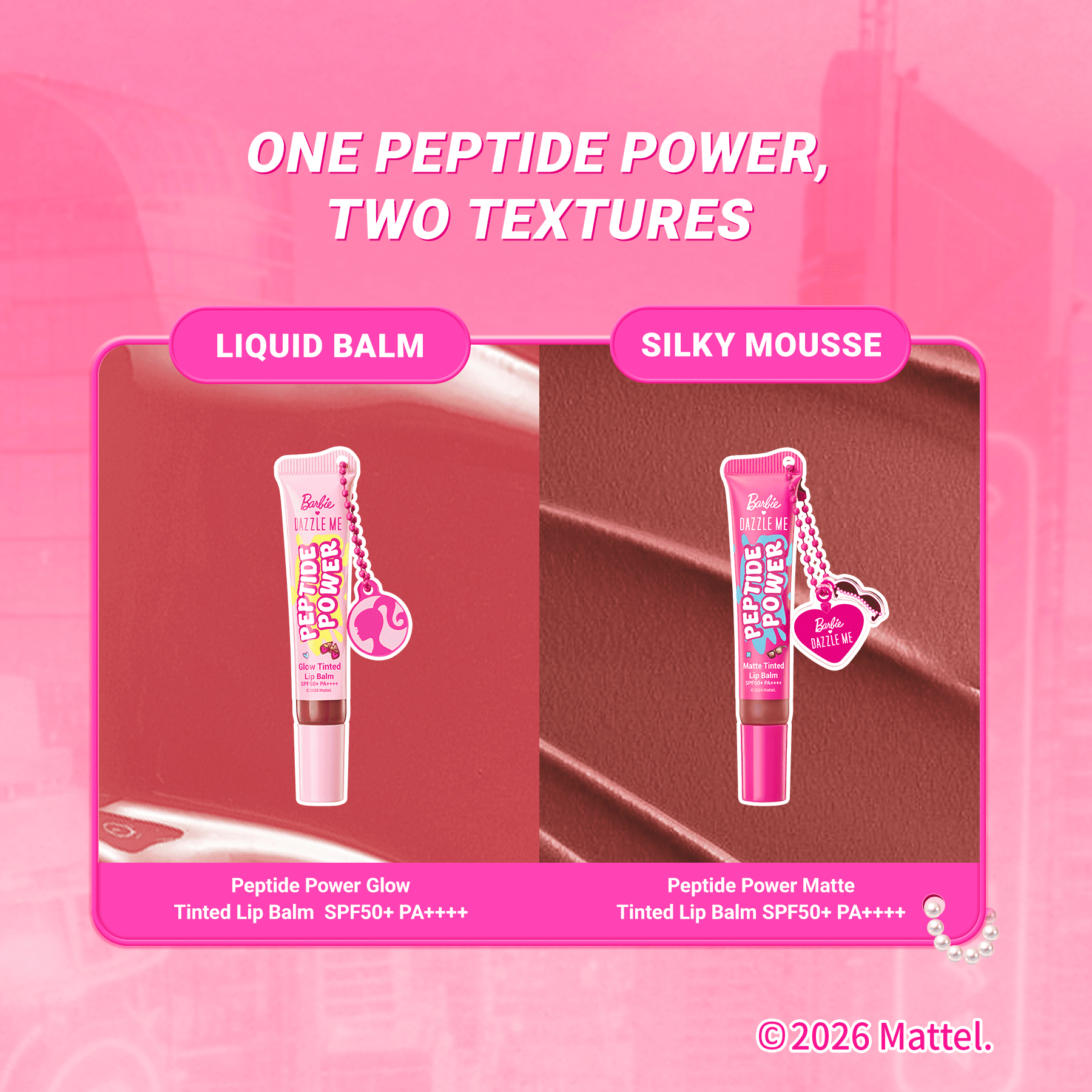 Jual BARBIE X DAZZLE ME Peptide Power Matte Tinted Lip Balm SPF50+ PA ...