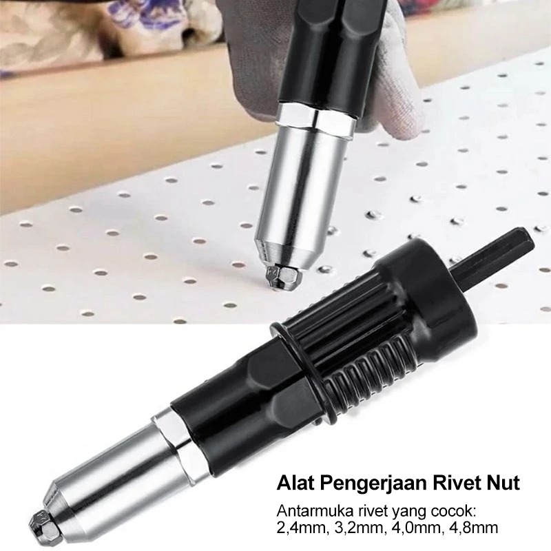 Jual Alat Konverter Rivet / Adaptor Tang Rivet - Gunakan dengan Bor ...