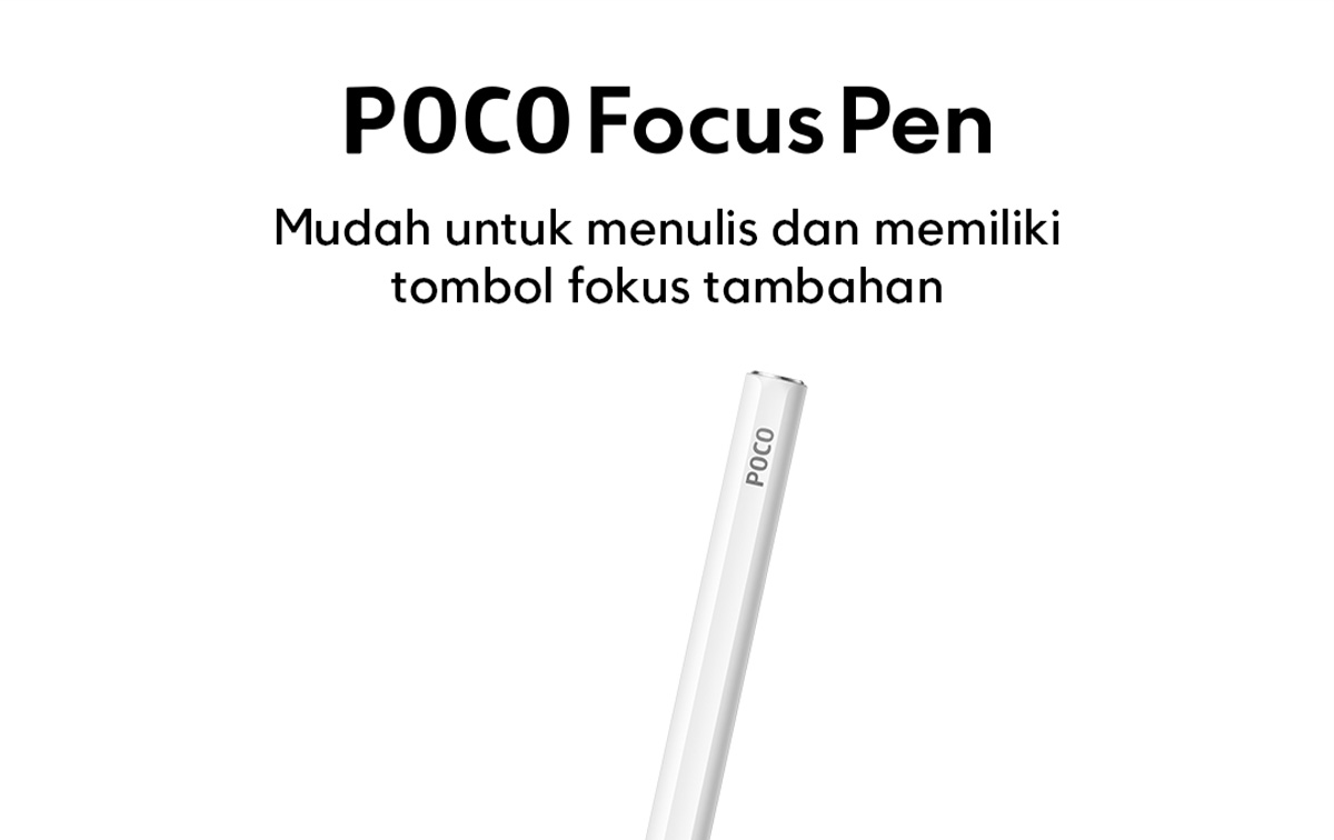 Jual POCO Focus Pen | 8192-level sensitivity | 120Hz sampling rate ...