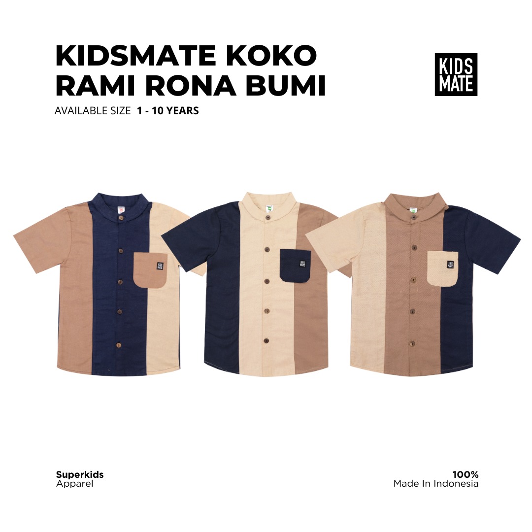 Jual Kidsmate Koko Rami RonaBumi Signature Earth Tone Kids Collection ...