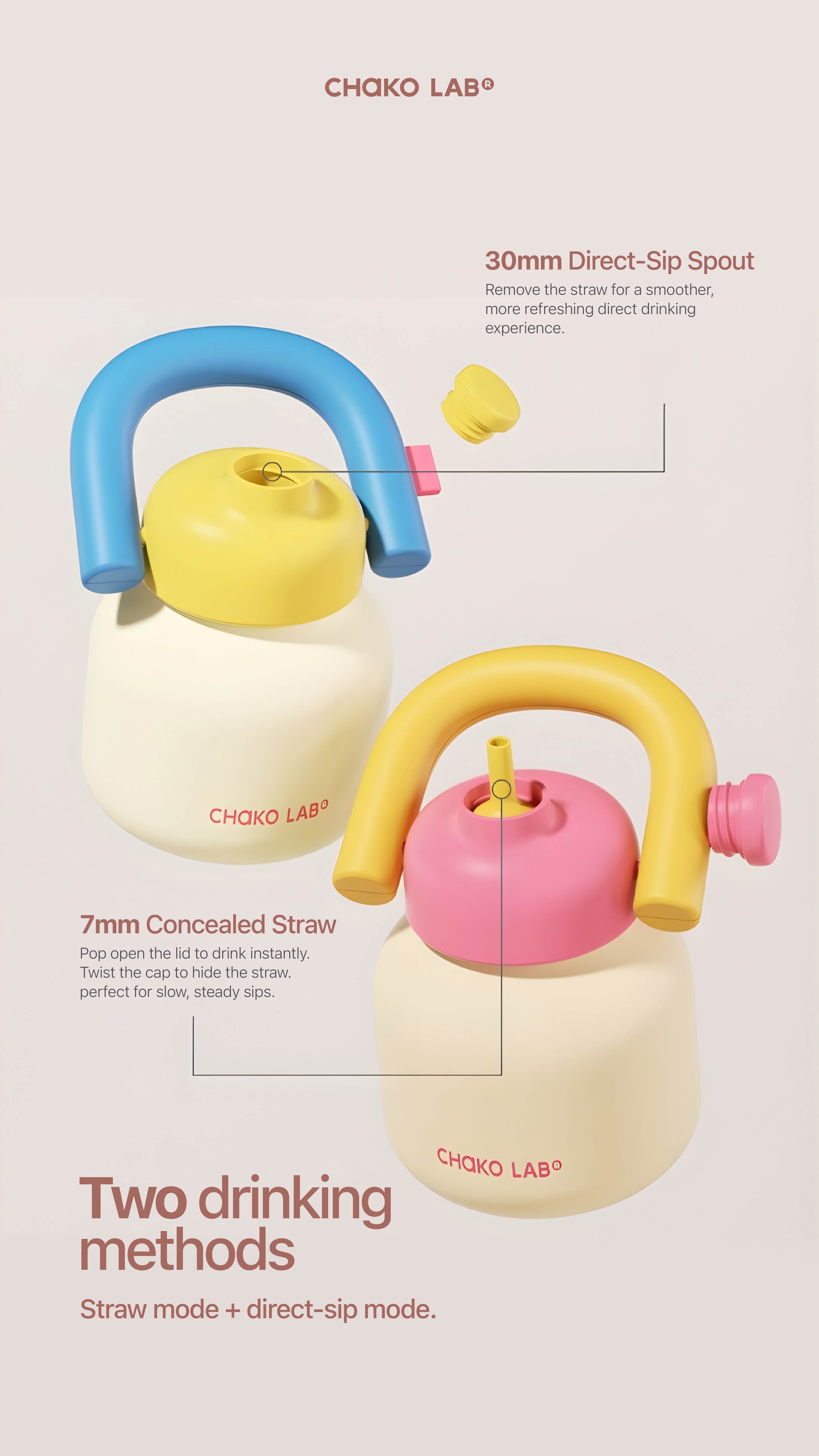 Jual [NEW LAUNCHING] CHAKO LAB Linlin Vacuum Ceramic 1000ml - Milk ...