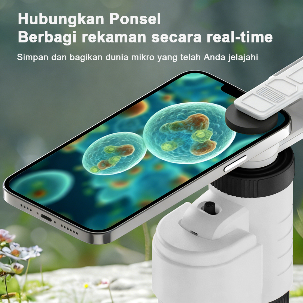 Jual WETECH Mikroskop Mini Portabel 60-200X Magnification Microscope ...
