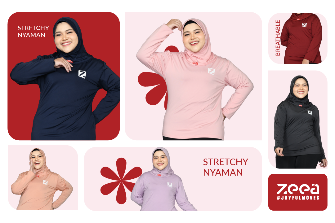 Jual Zeea Inner Manset Olahraga Baju Wanita Polos Inner Amna Jumbo ...