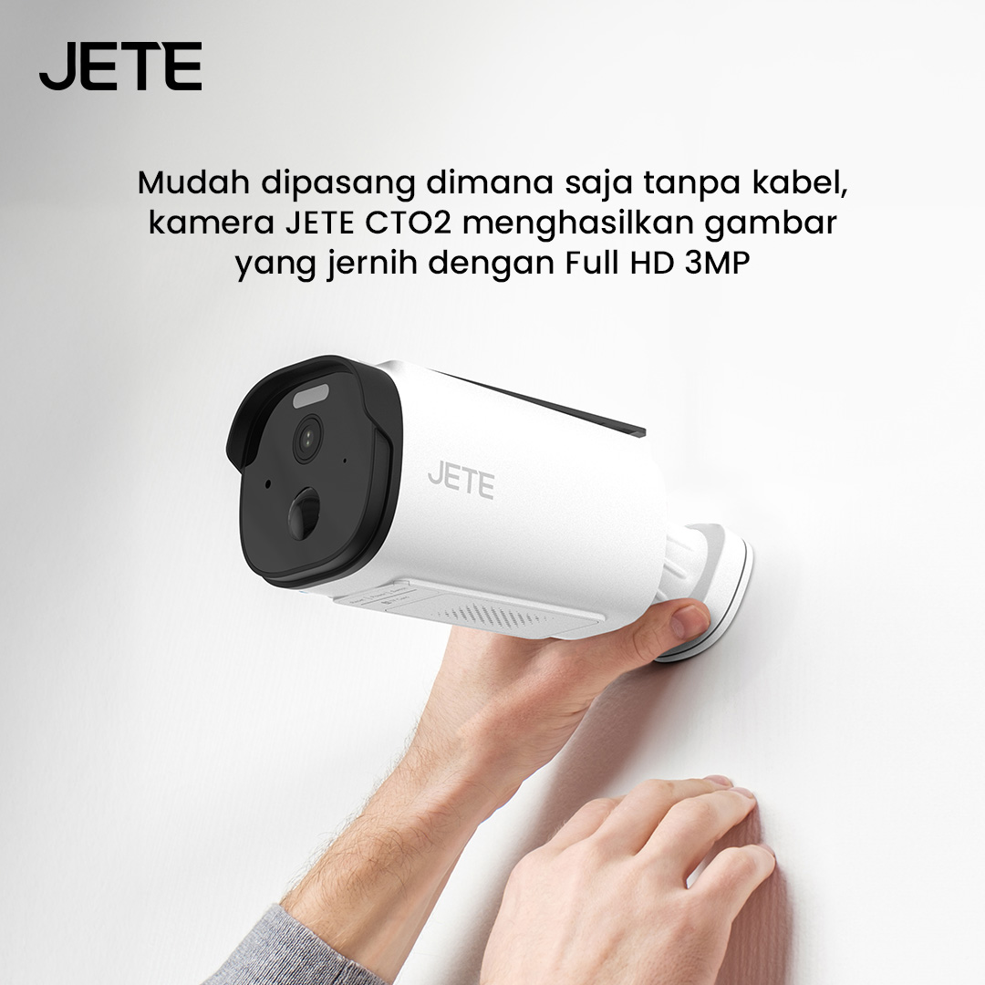 Jual CCTV JETE CTO2 Kamera CCTV Solar Panel Outdoor Full HD 3MP Smart ...