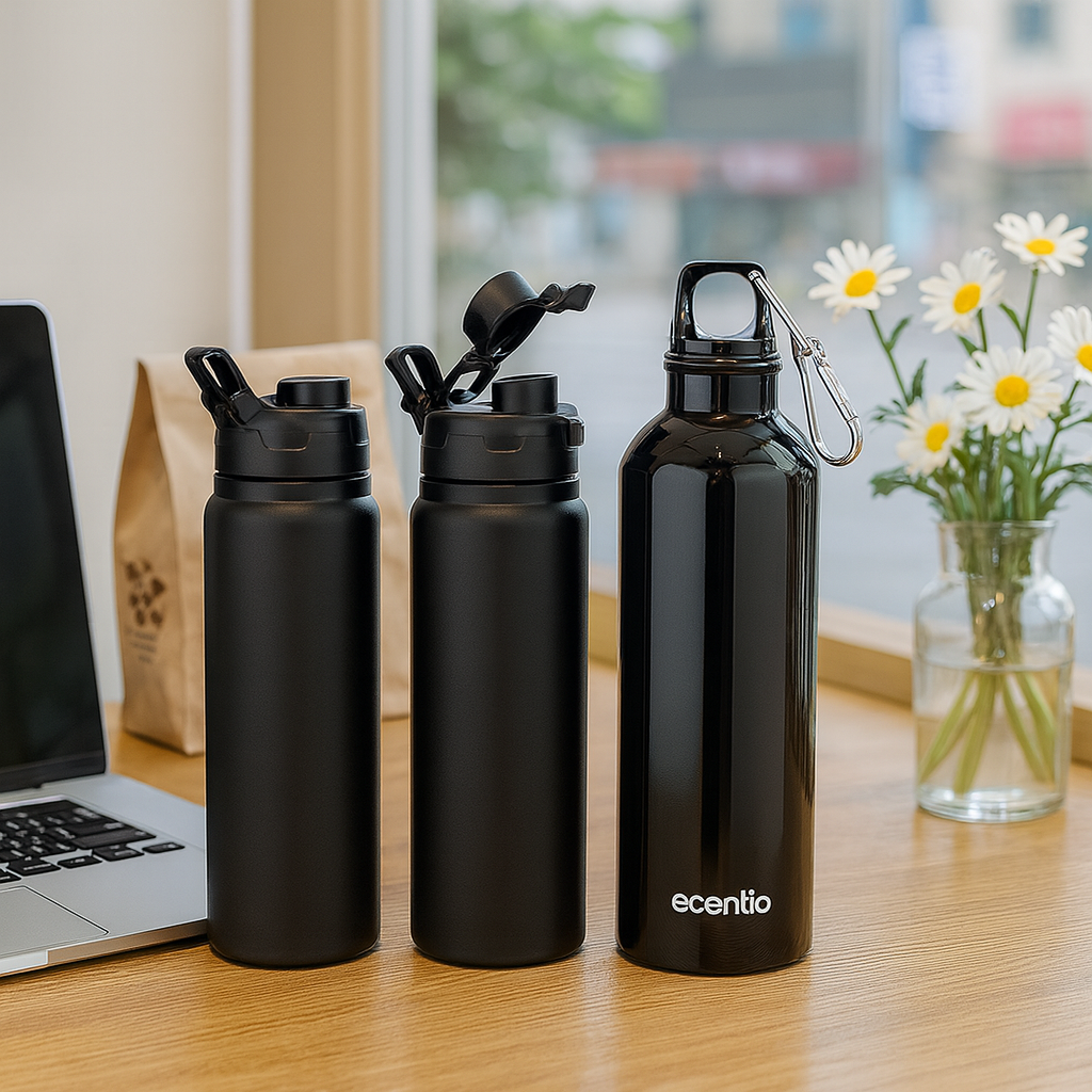 Jual ecentio outdoor botol minum Cangkir aluminium/Botol olahraga Leak ...