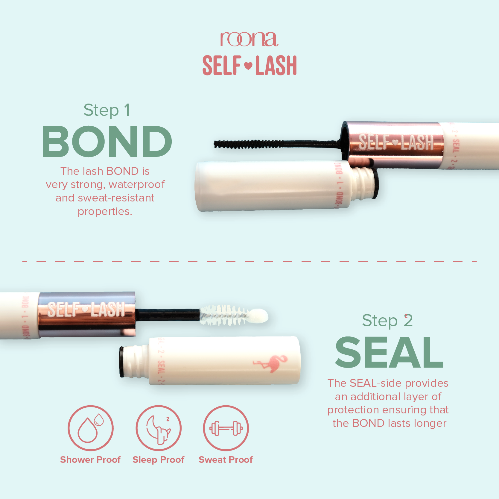 Jual ROONA - Bond & Seal | Lash Glue & Coating Cluster Lashes, Adhesive ...