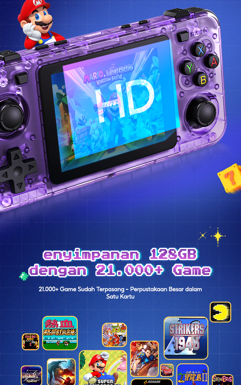 Jual Kiumo Game Bot R36H Retro Handheld Game Console Gameboy 3.5
