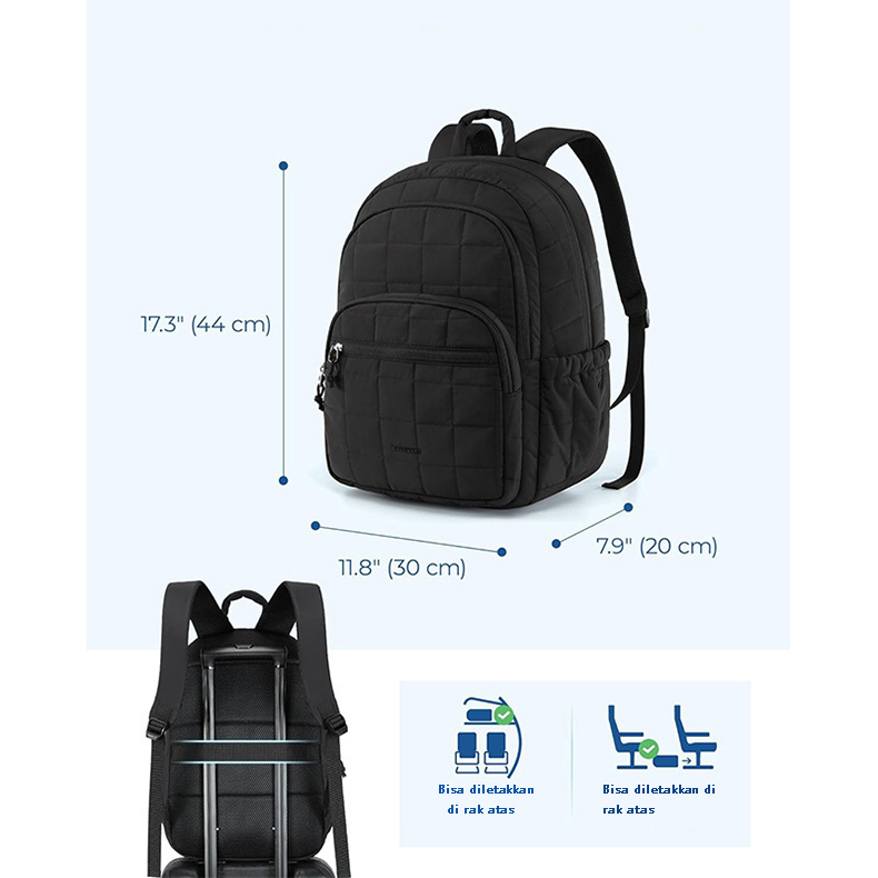 Jual SURNO Tas Ransel wanita gaya Korea ransel komputer berkapasitas ...