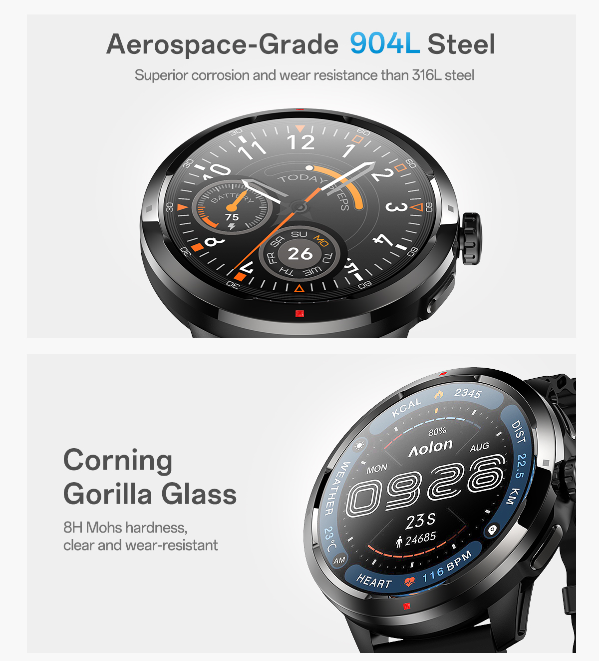 Jual [NEW GPS] Aolon Ocean Jam Tangan Smartwatch GPS Layer 1.5''Amoled ...