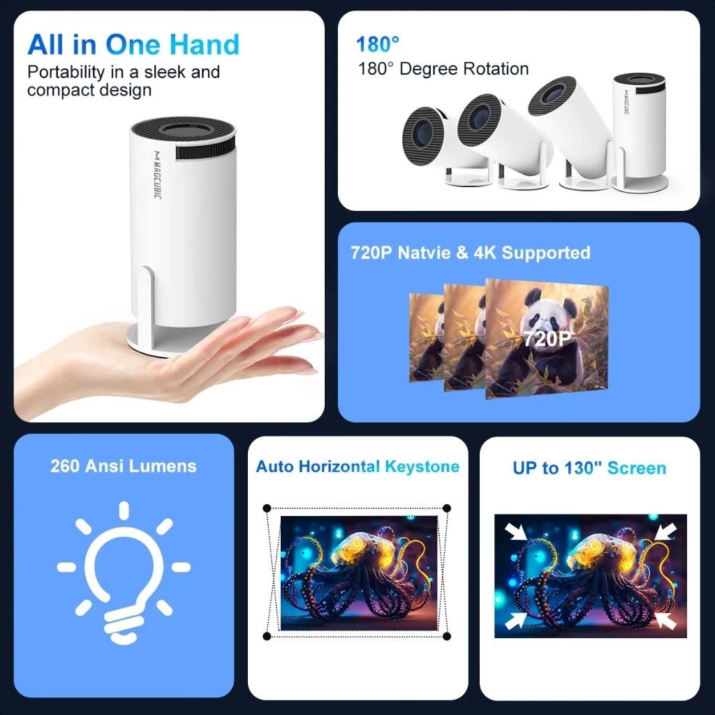 Jual EXNIXO proyektor android 4k full hd tv proyektor mini android ...