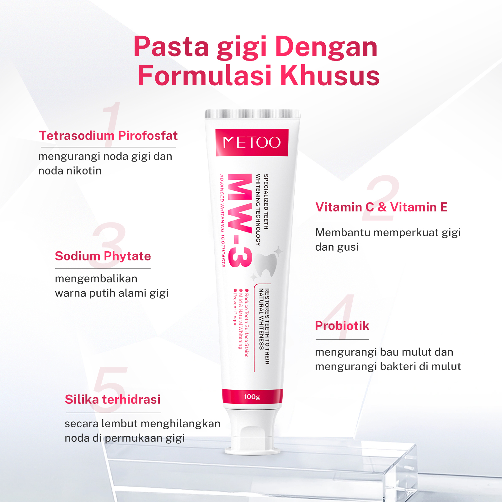 Jual METOO TeethWhitening- 1pcs Volcanic Pumice Whitening Tooth Powder ...