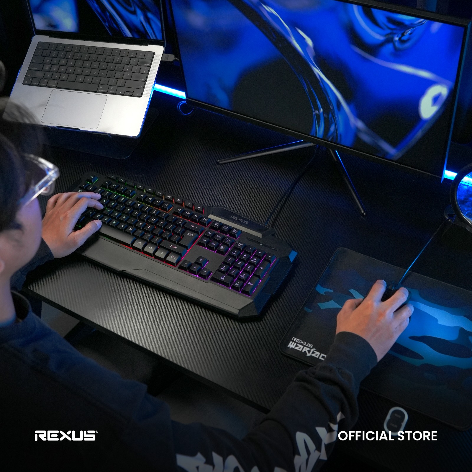 Jual Rexus Warfaction VR1 Keyboard Mouse Gaming Combo - Free Gaming ...