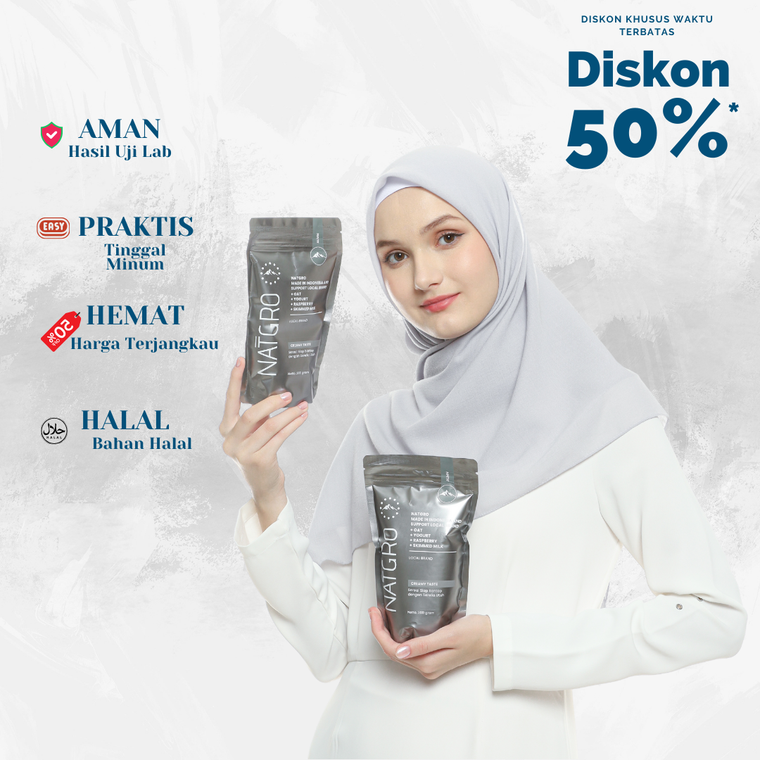 Jual NATGRO Bundling 5 pcs + SHAKER / 25x Serving / Kombinasi Susu Skim ...
