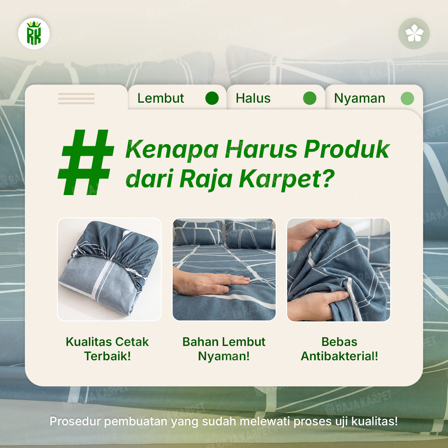 Jual RAJA KARPET - Sprei Set Sarung Bantal Guling Aneka Motif Ukuran ...