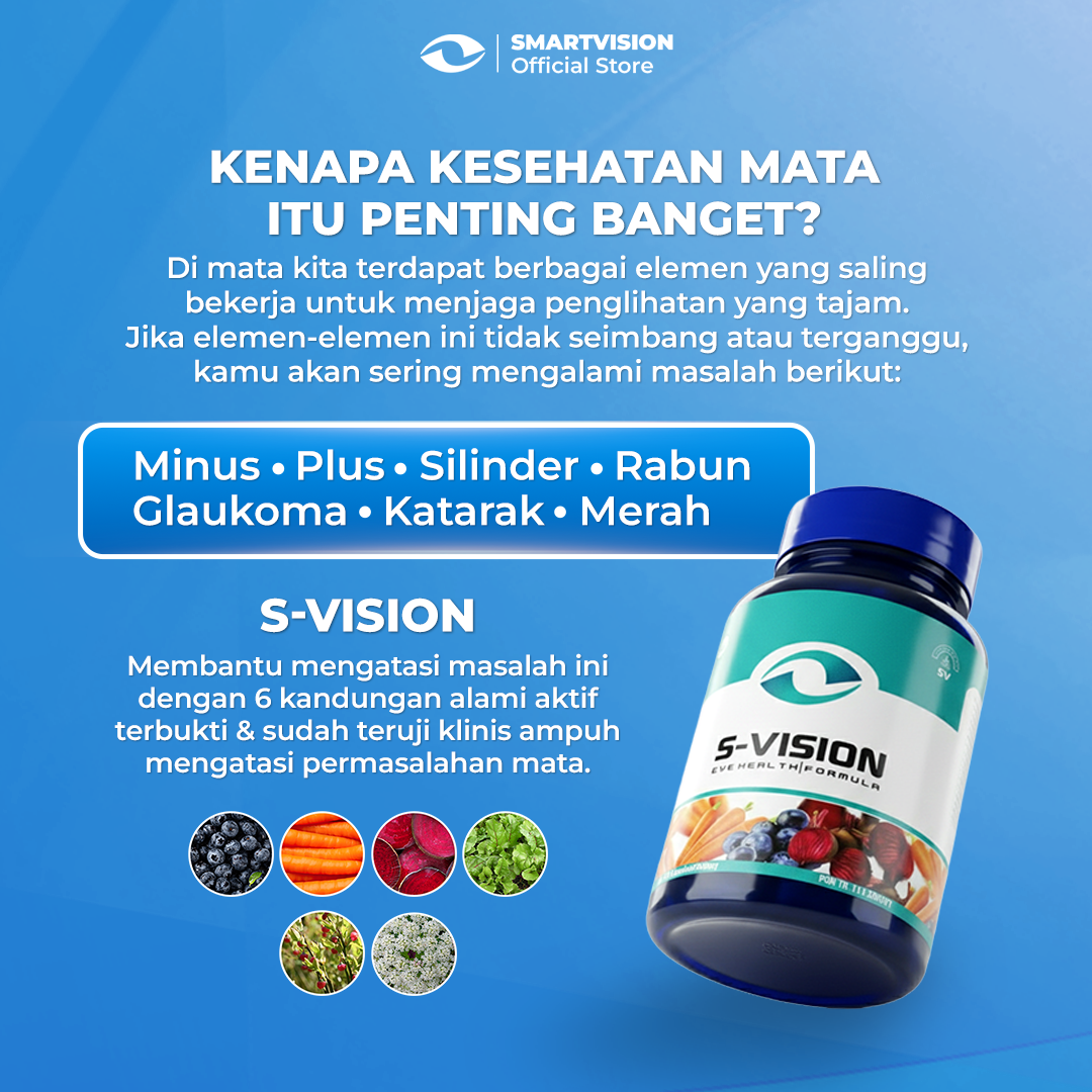 Jual Smart Vision - 1 Botol S-Vision | Vitamin Obat Mata Herbal Atasi ...