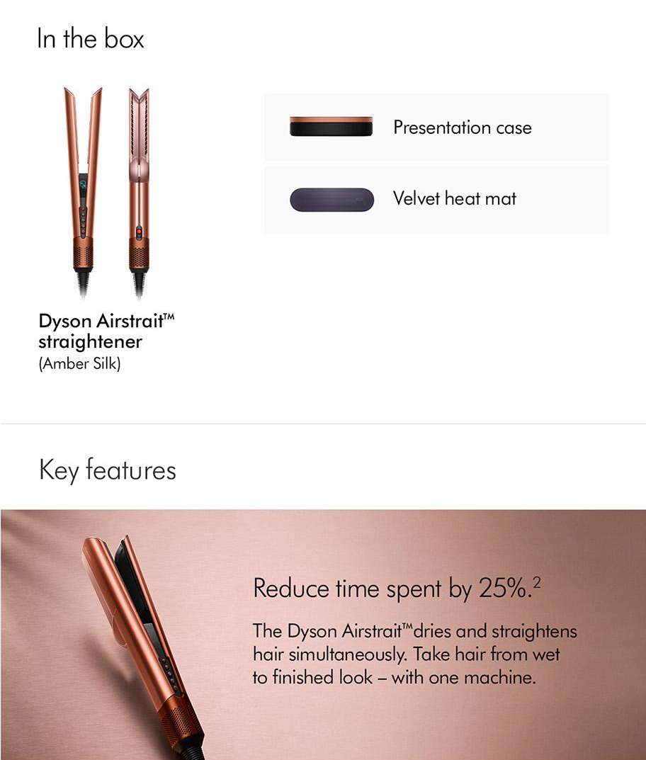 Jual Dyson Airstrait HT01 (Amber Silk) Hair Straightener Meluruskan ...