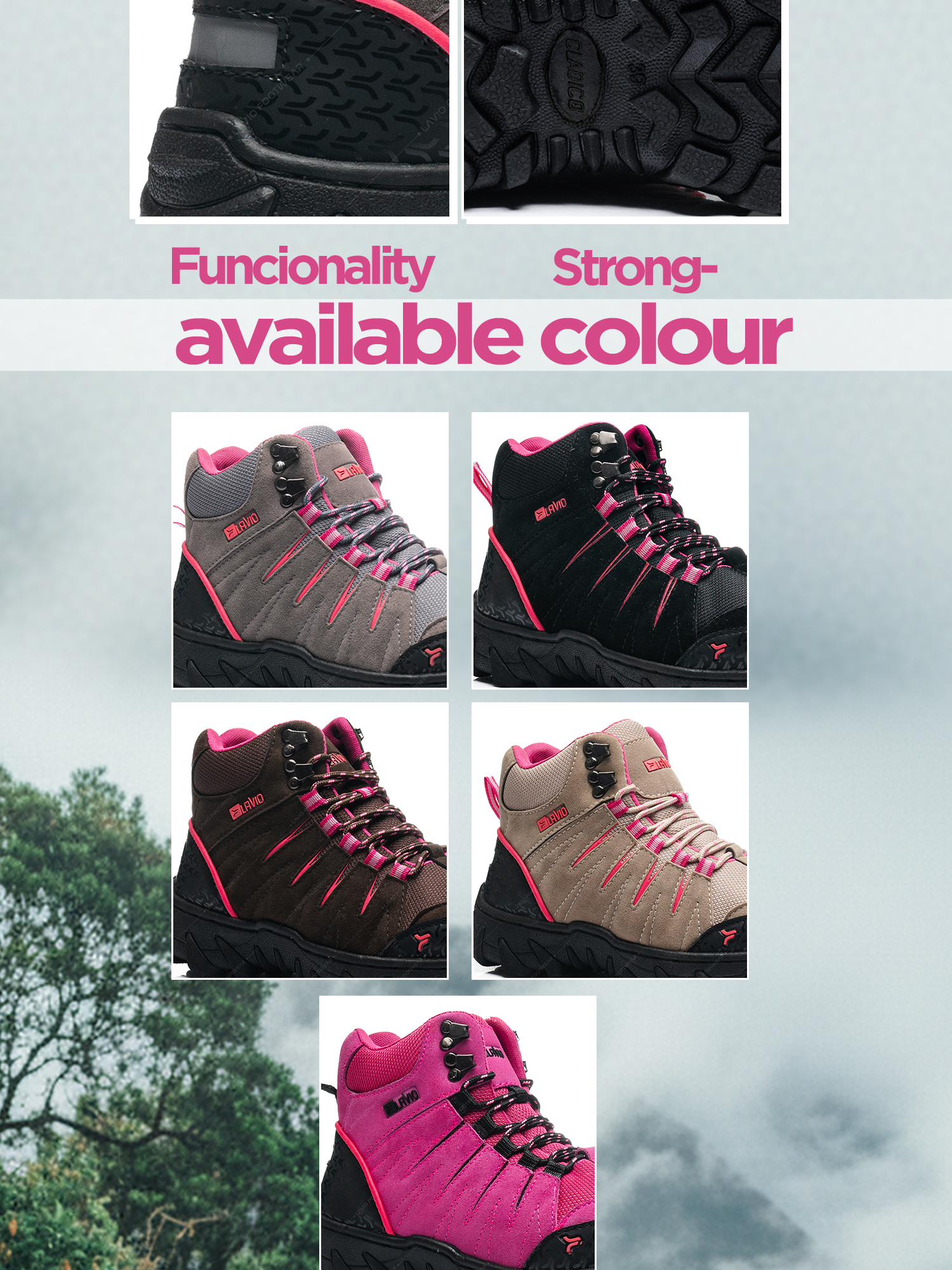 Jual Lavio Sepatu Gunung Boots Hiking Tektok Muncak Climbing Riding ...