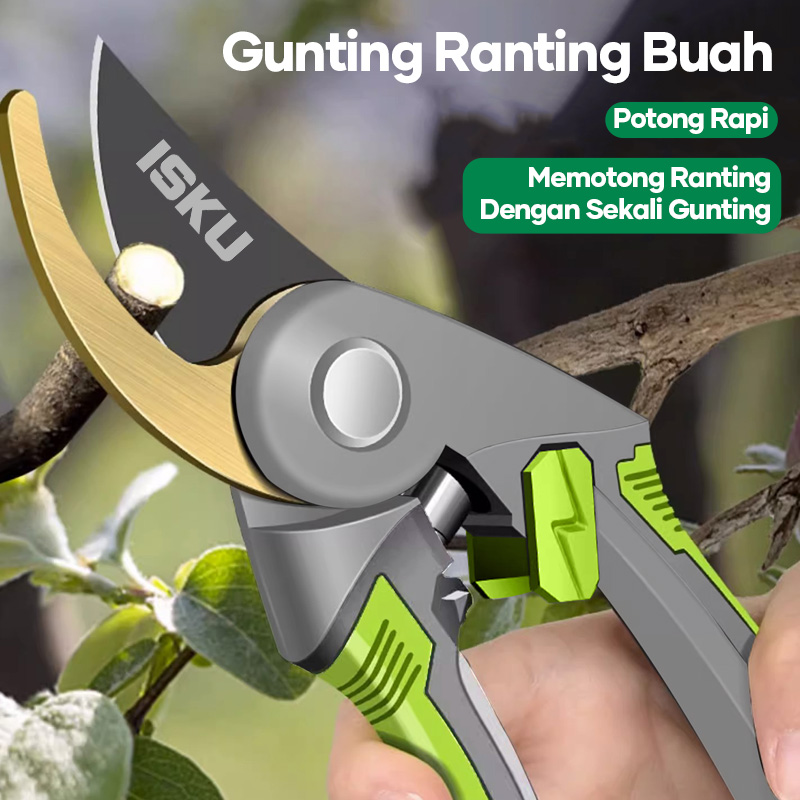 Jual ISKU Gunting Dahan Ranting SK5 Baja Super Tajam - Pruning Shears ...