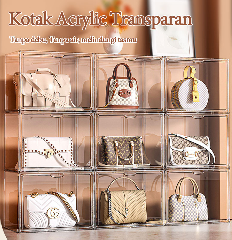 Jual XMVP Kotak Penyimpanan Akrilik Display Box/Tas Transparant ...