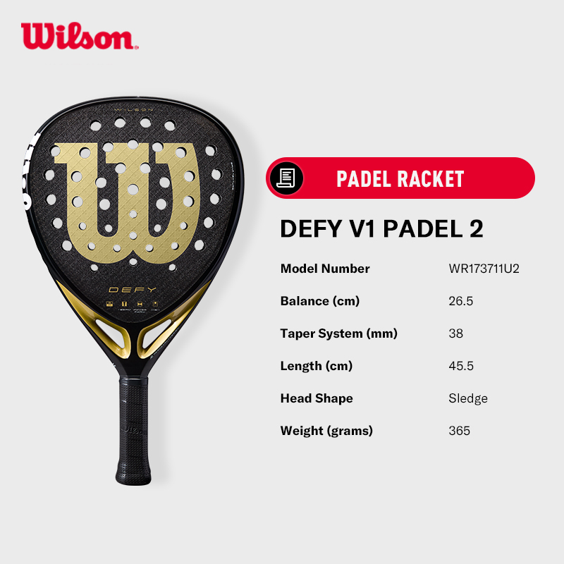 Jual Wilson DEFY LS V1 Padel Rackets Light and Soft Padel Raket for ...
