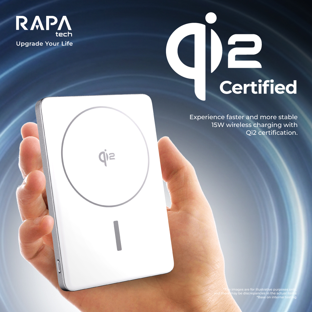 Jual RAPAtech Powerbank Origin ON+Qi2 Wireless Fast Charging 15W ...
