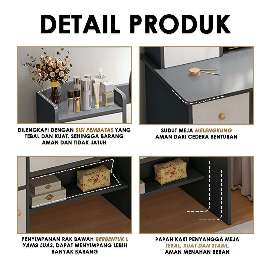 Jual HOME DEKORATION - Meja Rias Minimalis Meja Rak Penyimpanan Meja ...