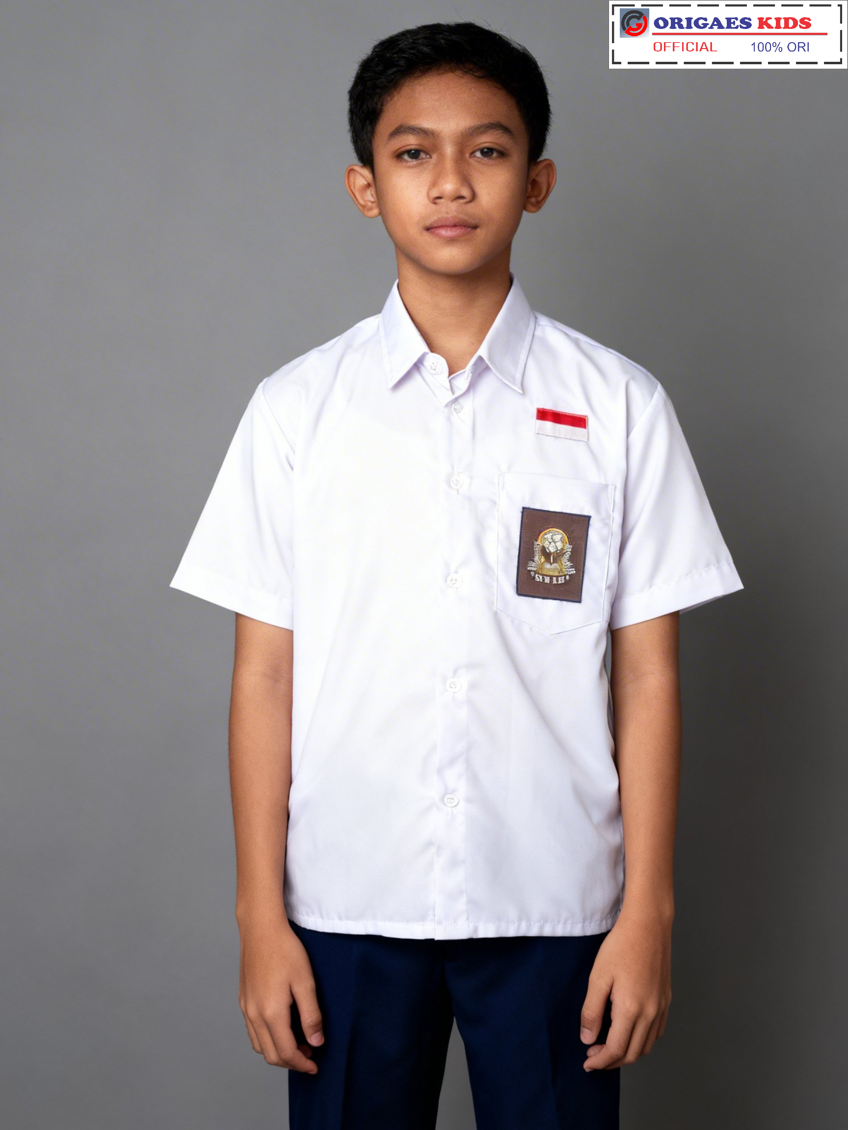 Jual ORIGAES KIDS - Seragam sekolah SMA putih laki dan perempuan ...