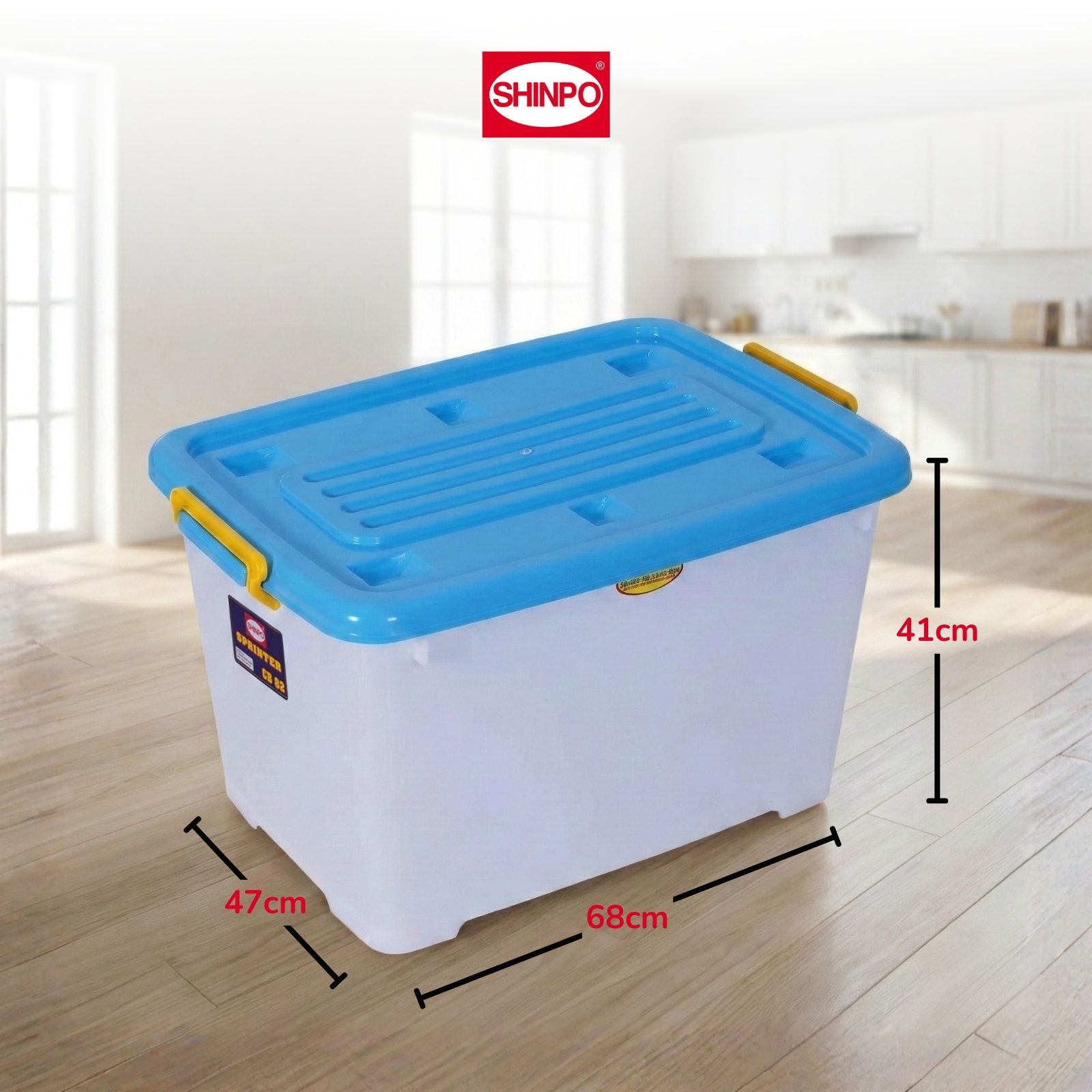 Jual SHINPO Kontainer Plastik Dengan Roda Sprinter Container Box Kotak ...