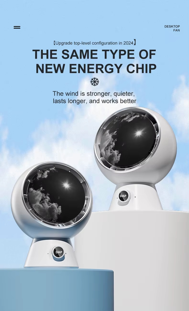 Jual DAP New desktop air circulation fan home office rechargeable ...