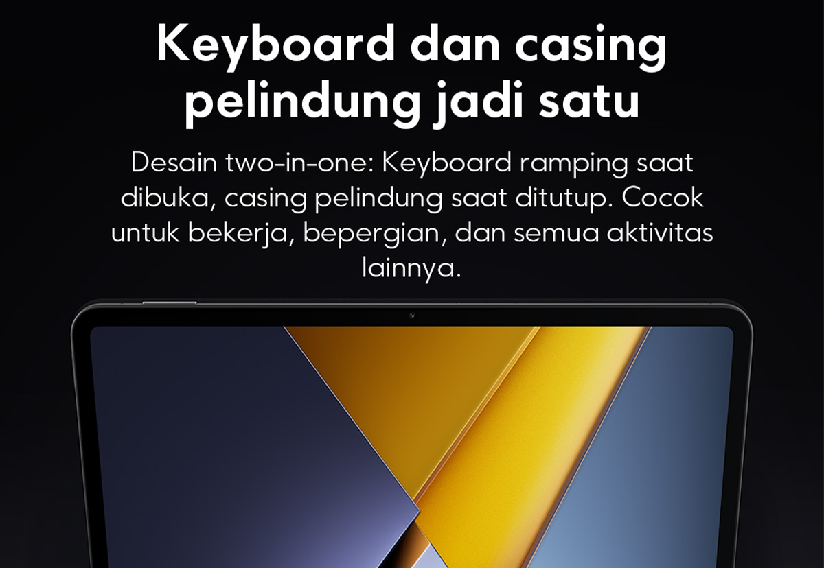 Jual POCO Pad X1 Keyboard | Desain 2-in-1 keyboard + pelindung ...