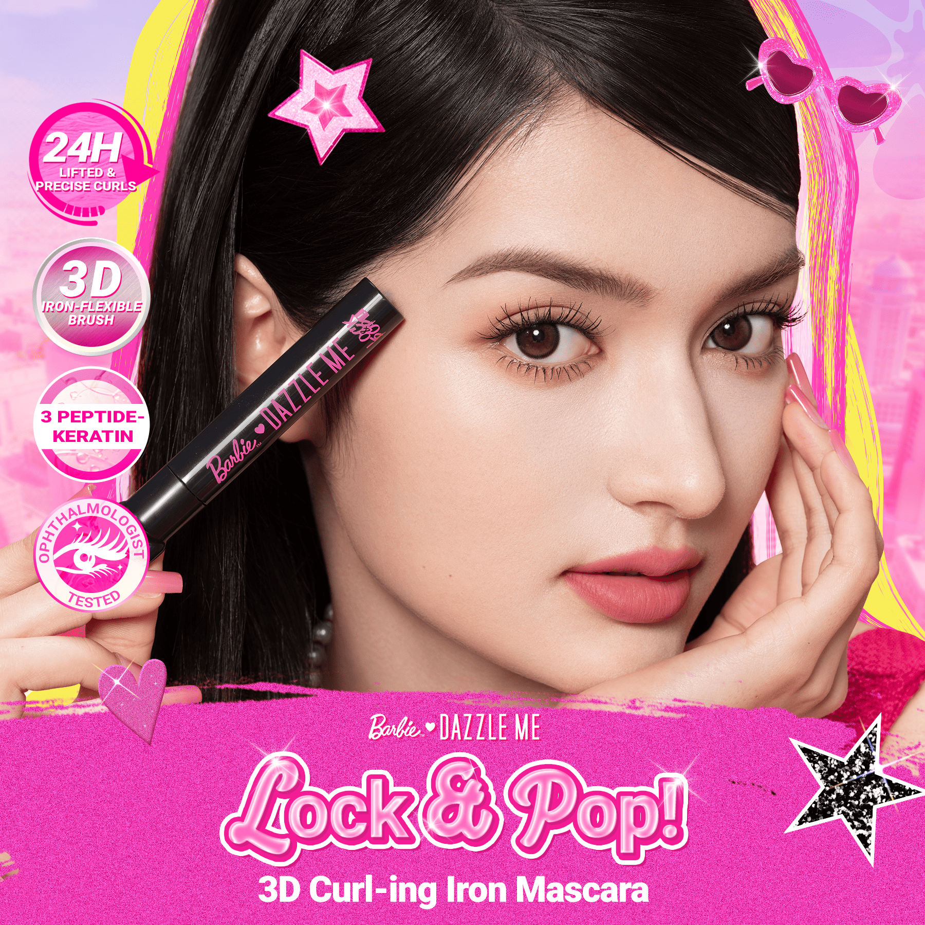 Jual [EXCLUSIVE] Barbie x DAZZLE ME Lock & Pop! 3D Curl-ing Iron ...