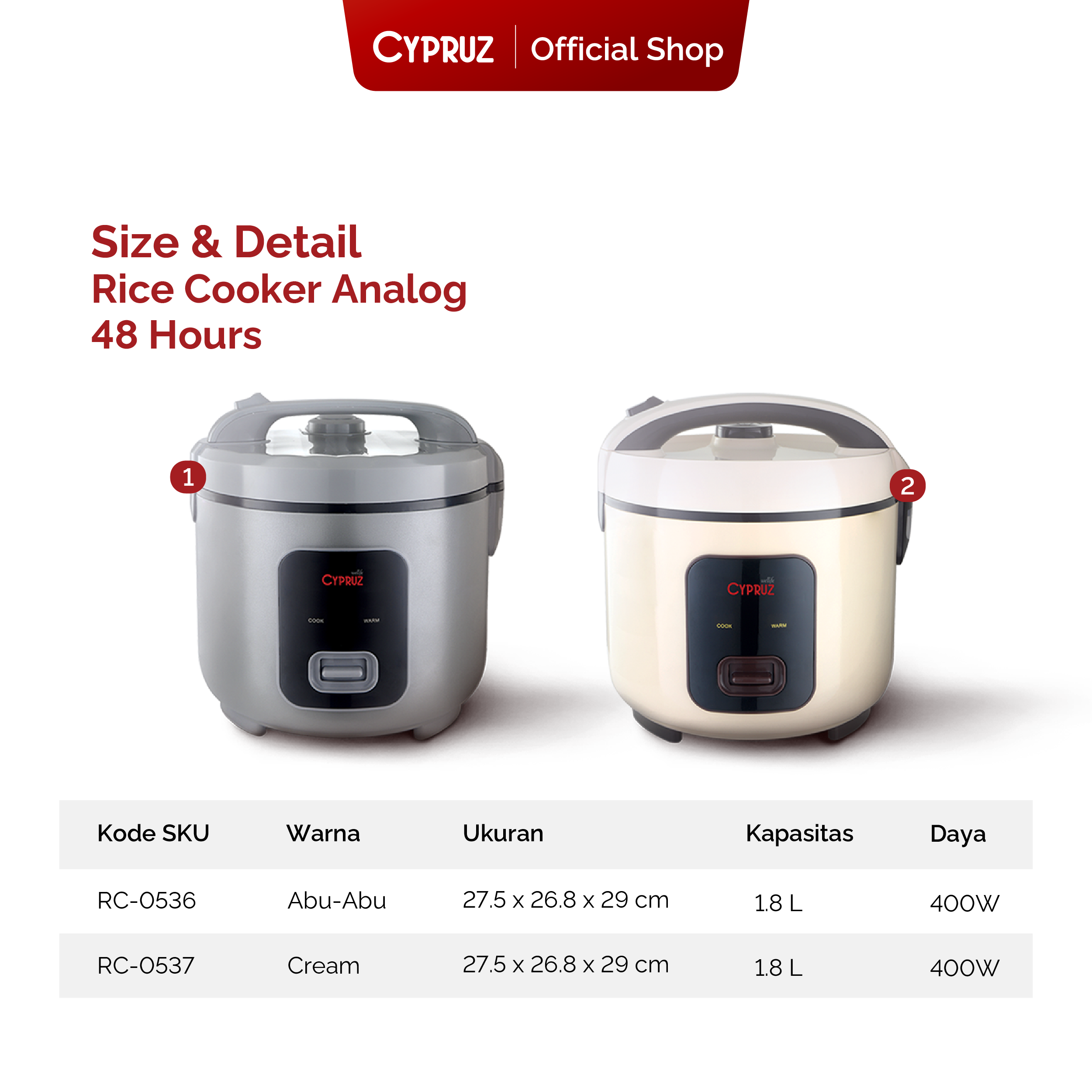 Jual Cyrpuz Rice Cooker Analog 3D Insulated 48 Jam | Shopee Indonesia